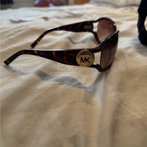 Michael Kors Brown Sunglasses with Gold Accent